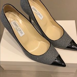 Jimmy Choo Grey and Black Pumps
